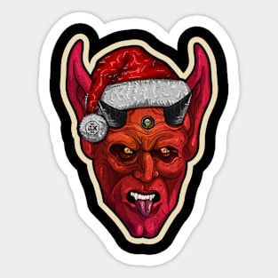 Christmas Devil, Santa Satan Sticker